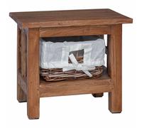 vidaXL Side Table Brown 38 x 28 x 35 cm Solid Mahogany wood