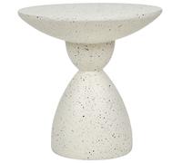 Side Table CAFFI 50 cm 50 cm White Terrazzo
