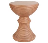 Side Table CALDARO 40 cm 40 cm Wood-like Brown