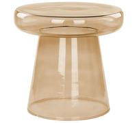 Side Table CALDERA Glass Golden Brown