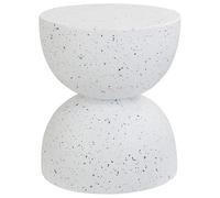 Side Table CAORIA 40 cm 40 cm Terrazzo Effect White Terrazzo