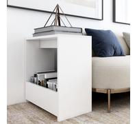 Vidaxl Side Table White 50X26X50 Cm Engineered Wood