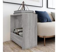 (grey sonoma) vidaXL Side Table Chipboard Magazine Rack Coffee Couch Table Multi Colours