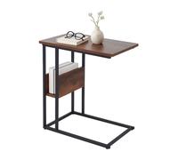 Relaxdays Side table with shelf and compartment