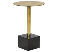 Beliani Side Table COLIBRI Metal Gold, Gold