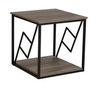 Side Table FORRES Brown/ Black