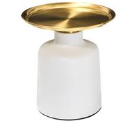 Side Table DOVE Metal White/ Gold