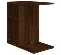 (brown oak) vidaXL Side Table Engineered Wood Indoor Sofa Magazine Rack Multi Colours