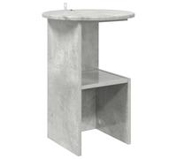 Side table Artisan oak Engineered wood Ø39.5cm x55cm Minimalist Storage living