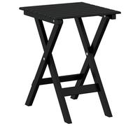 Side Table Foldable Tea End Sofa Black Solid Wood Poplar vidaXL