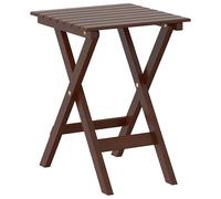 Side Table Foldable Tea End Sofa Brown Solid Wood Poplar vidaXL