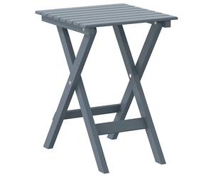 Side Table Foldable Tea End Sofa Grey Solid Wood Poplar vidaXL