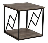 Side Table FORRES Brown/ Black