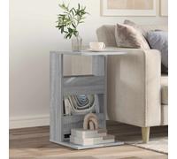Side Table Grey Sonoma 40x35x60.5cm Engineered Wood Modern Compact Bedside Shelf