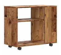 vidaXL Side Table Old Wood 70x35x55 cm Engineered Wood