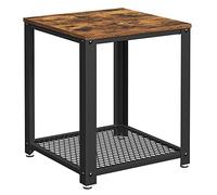 Side Table, Industrial End table, Coffee Table, with Metal Frame, Easy