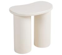 Beliani Side Table INGLIS White, White