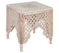 Beliani Side Table KADMA Mango Wood Light Brown