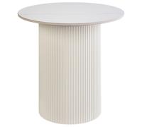 Side Table LEONA Ceramic Light Beige
