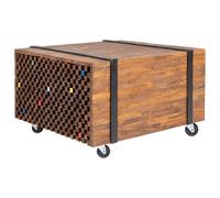 vidaXL Teak Side Table 60x60x38 cm Living Room Coffee End Table Home Furniture