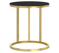 Side Table Marble Home Indoor Furniture Tempered Glass Multi Colours vidaXL