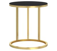 Side Table Marble Home Indoor Furniture Tempered Glass Multi Colours vidaXL