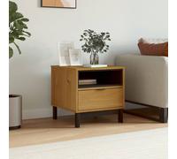 Side Table Oak Pine 50x50x50 cm Solid Pine Wood Drawer Rustic Nightstand w/Legs.