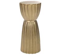 Beliani Side Table OUYEN Metal Gold, Gold
