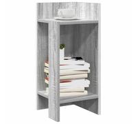 Side table pair Grey Sonoma 25.5x27x60cm Engineered Wood Corner Shelves Set of 2