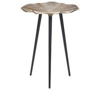 Beliani Side Table Pudur Metal Gold