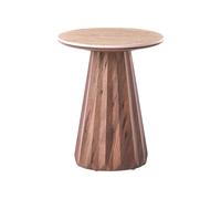 Side Table SABRINA Travertine Effect Brown