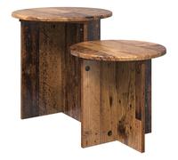 Side Table Set 2 pcs Engineered Wood Modern Indoor Functional Furniture vidaXL