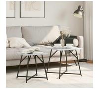 Side Table Set 2 pcs Grey Sonoma and Black