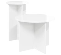 Side Table Set with Storage 2 pcs Engineered Wood Accent Living Room vidaXL
