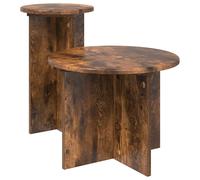 Side Table Set with Storage 2 pcs Engineered Wood Accent Living Room vidaXL