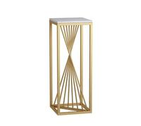 Side Table - Slim Tall Metal Display Stand for Indoor Use, Ideal for Plant Pots and Flower Holders, Perfect for Living Room Corners