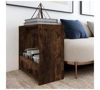 Side Table Smoked Oak 50x26x50 cm Engineered Wood Modern Compact Indoor Perfect