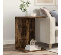 Side Table Smoked Oak Engineered Wood 45 x 40 x 62.5 cm Durable Indoor Compact.