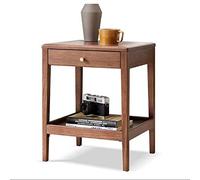 Side Table,Solid Wood Bedside Corner Table Sofa Side Table Small Coffee Table for Small Apartment Bedroom Living Room