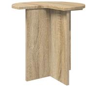 Side Table Sonoma Oak Ø39 x 38 cm EngineeredWood Modern Compact Indoor Sturdy 60