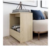 Side Table Sonoma Oak 50x26x50 cm Engineered Wood Modern Minimalist Accent Cozy