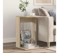 Side Table Sonoma Oak Engineered Wood 40x38x62.5cm Rectangular End Table Compact