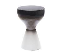 Beliani Side Table Tibito Metal Black