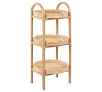 Beliani Side Table TROOLIE Rattan Natural