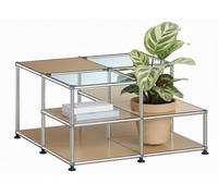 Side table with plant element USM Haller Beige - USM LOOK BOOK 2_31