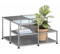 Side table with plant element USM Haller Medium Grey - USM LOOK BOOK 2_32