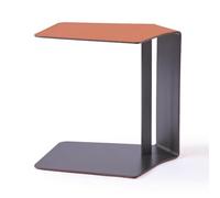 Side Table with Rounded Corners, Spacious Storage Design, One-Piece Molding, Ideal for Living Room, Bedroom, Balcony