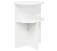 Side Table with Storage Engineered Wood Modern Furniture Home Decor vidaXL
