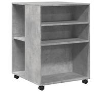 Side Table with Wheels Hall Tea End Table Sofa Table Engineered Wood vidaXL