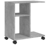Side Table with Wheels Hallway End Table Coffee Table Engineered Wood vidaXL